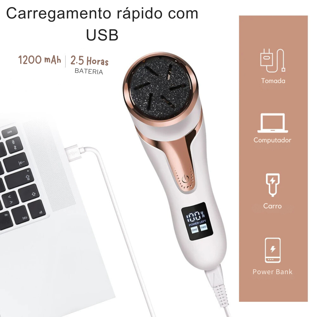 Removedor Elétrico de Calos e Rachaduras OrtoLive