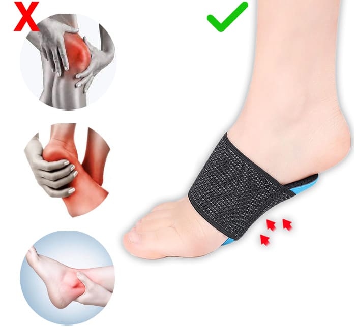 Palmilha Suporte Arco Plantar para Fascite OrtoLive